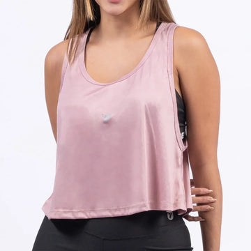 BLUSA TOP VOLADA - ROSA CREPE CLARO