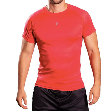 CAMISETA MANGA CORTA HOMBRE - ROJO