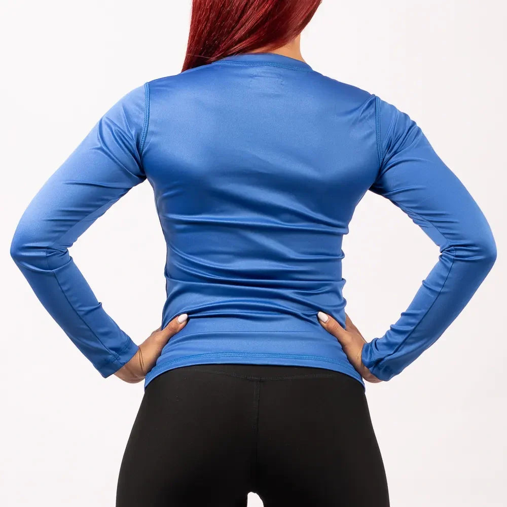 BUZO COMPRESION MUJER - AZUL REY