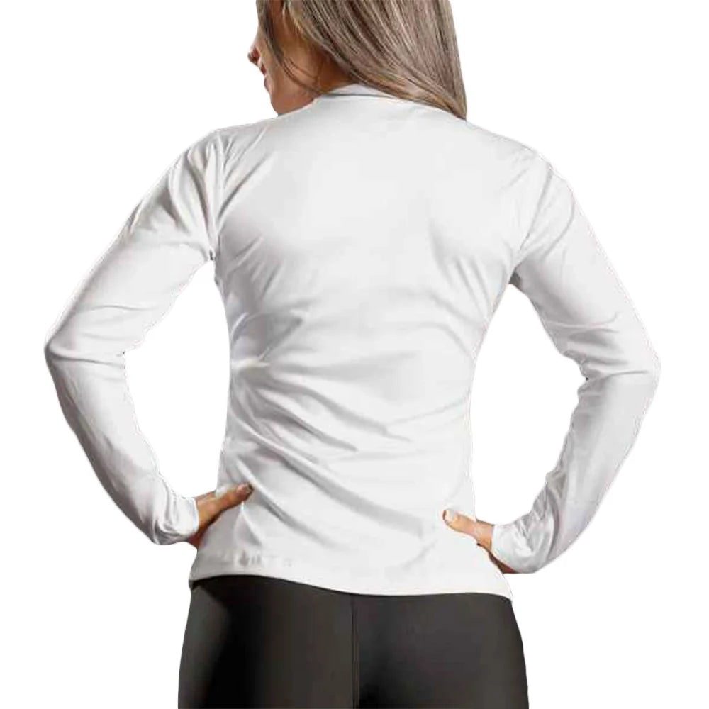 BUZO COMPRESION MUJER - BLANCO