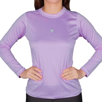BUZO COMPRESION MUJER - LILA OSCURO