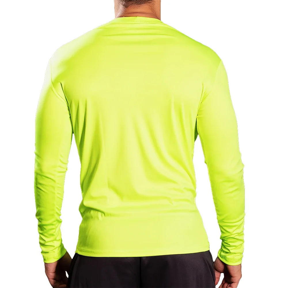 BUZO COMPRESION HOMBRE - AMARILLO NEON