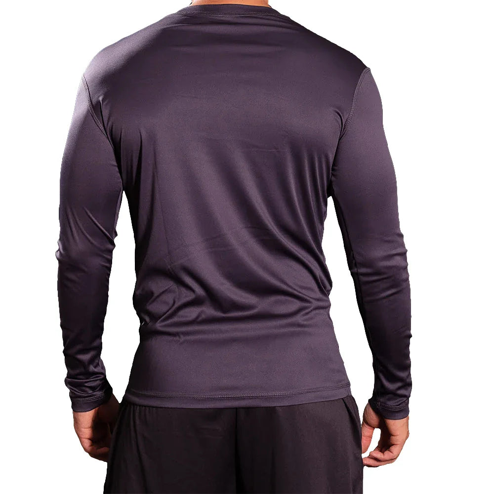 BUZO COMPRESION HOMBRE - GRIS OSCURO