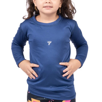 BUZO COMPRESION NIÑO - AZUL TURQUI