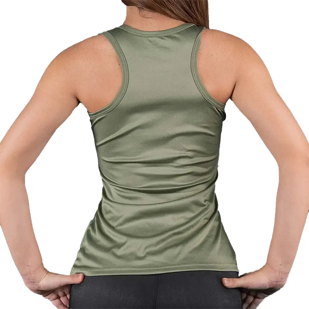 Camiseta Esqueleto Deportiva de Mujer DriFit - Verde Militar
