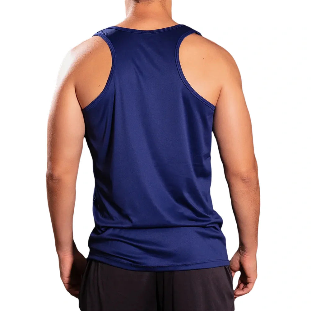Camiseta Esqueleto Deportiva DriFit de Hombre - Azul Turquí