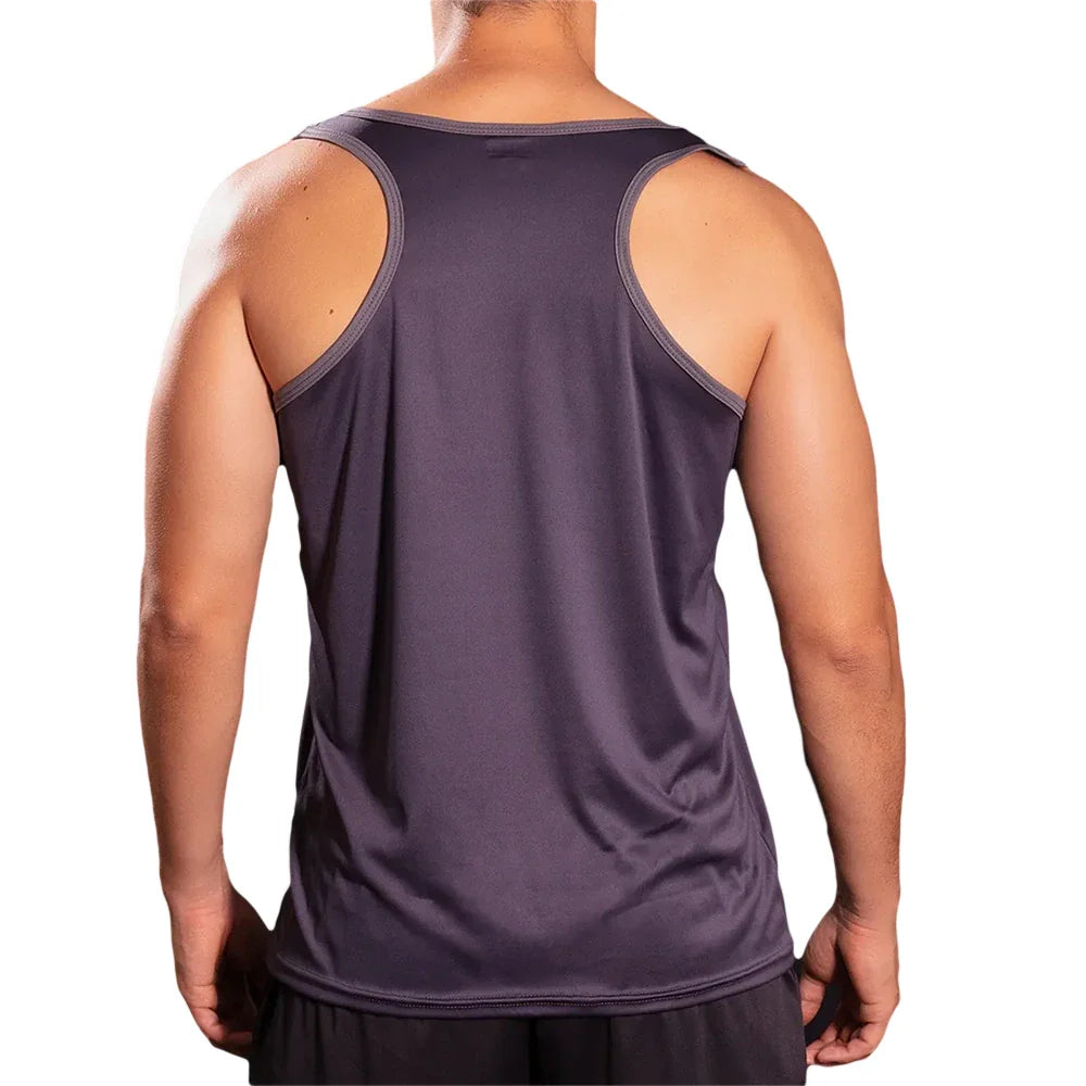 Camiseta Esqueleto Deportiva DriFit de Hombre - Gris Oscuro