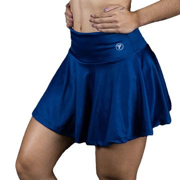 FALDA SHORT TRADICIONAL - AZUL TURQUI
