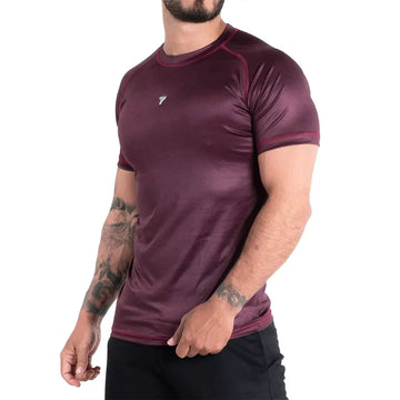 CAMISETA RANGLA CAT - VINOTINTO OSCURO