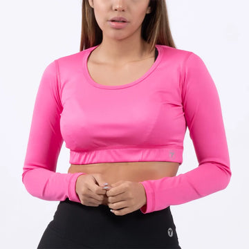 BUZO TOP MANGA LARGA-MAGENTA LUMINOSO