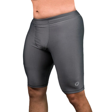LICRA CORTA SUPLEX HOMBRE - GRIS OSCURO
