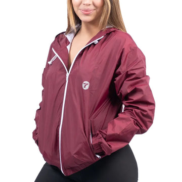 CHAQUETA ROMPEVIENTO SPARTA DAMA - VINOTINTO OSCURO