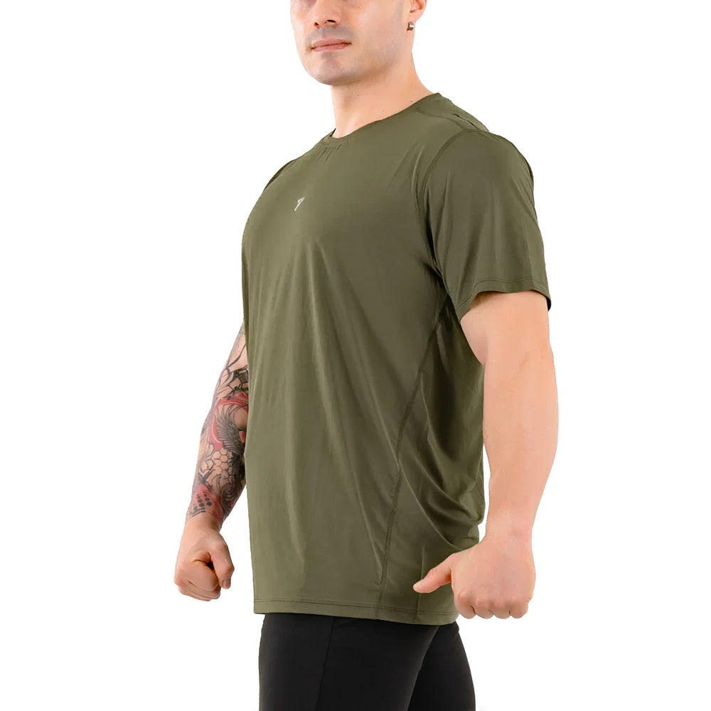 Camiseta Deportiva de Hombre CoolDry - Verde Oliva