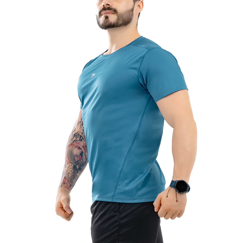 Camiseta Deportiva de Hombre CoolDry - Azul Pacífico