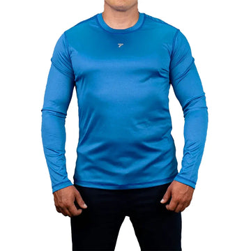 BUZO COMPRESION PLUS SIZE HOMBRE - AZUL PETROLEO
