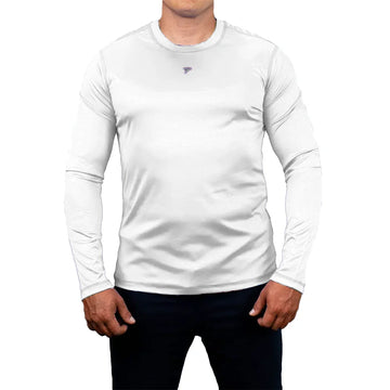 BUZO COMPRESION PLUS SIZE HOMBRE - BLANCO