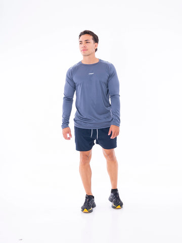 PANTALONETA RUNNING M2 - AZUL TURQUI - NEGRO