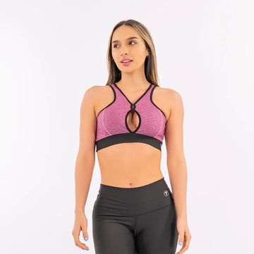 TOP KAREN UNICOLOR - MAGENTA JASPE CLARO