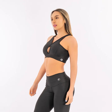 TOP KAREN UNICOLOR - NEGRO