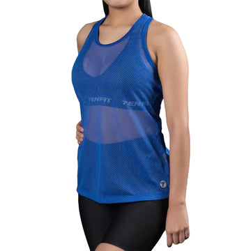 BLUSA ESQUELETO MALLA-AZUL REY