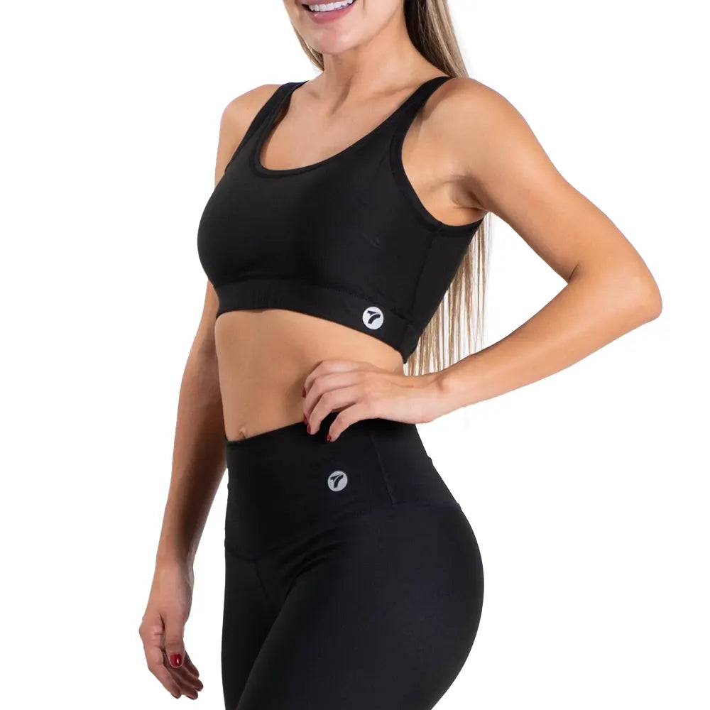 TOP BASICO UNICOLOR - NEGRO