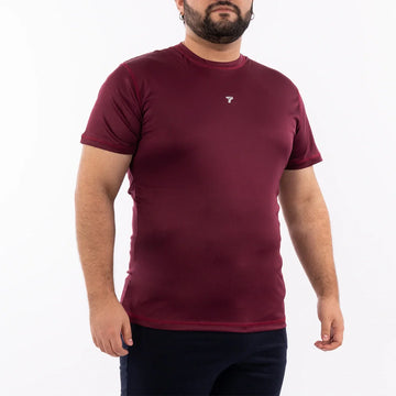 CAMISETA FIST PLUS ZISE UNICOLOR-VINOTINTO