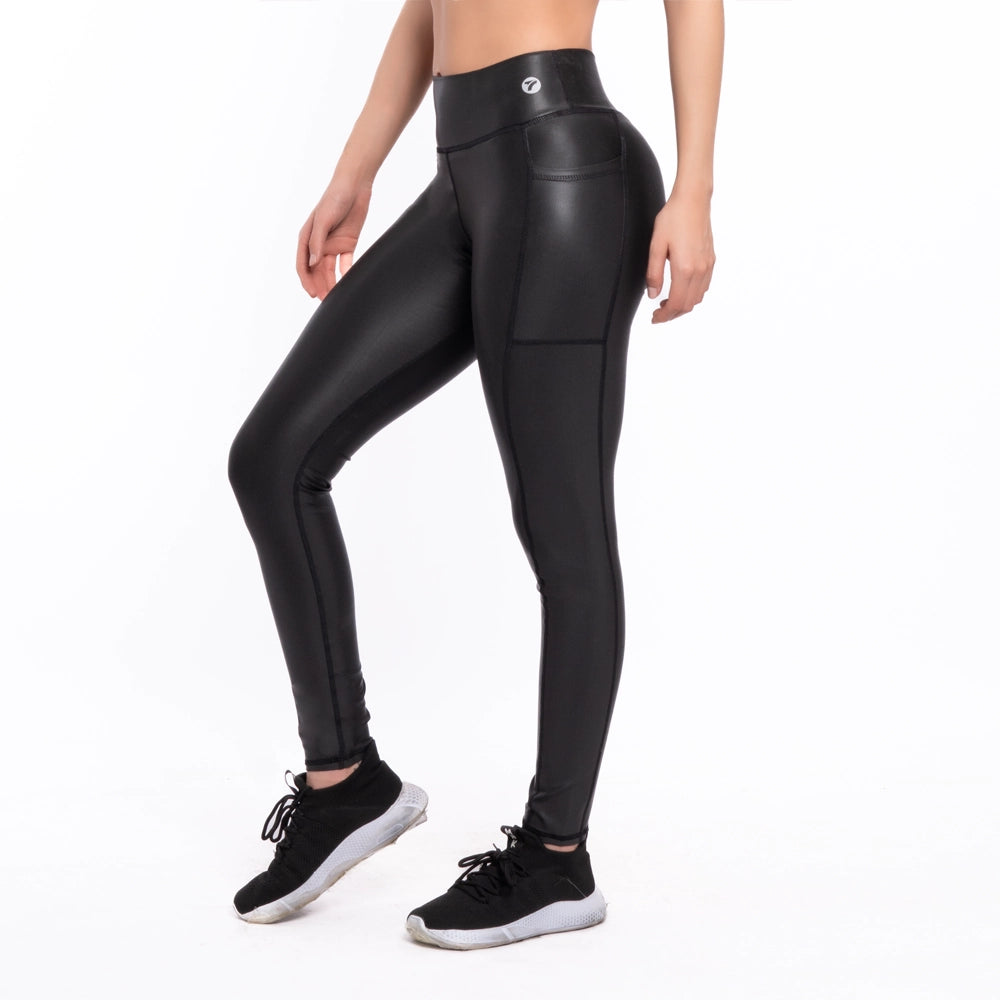 LEGGINS BOLSILLO EFECTO CUERO