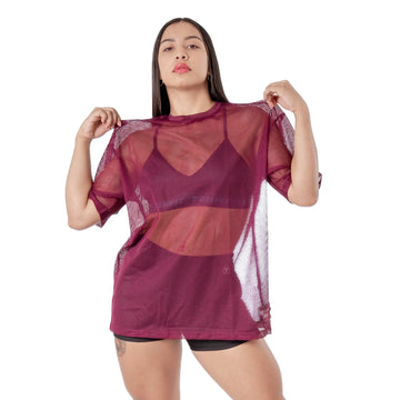 CAMISETA AIRFLOW - VINOTINTO