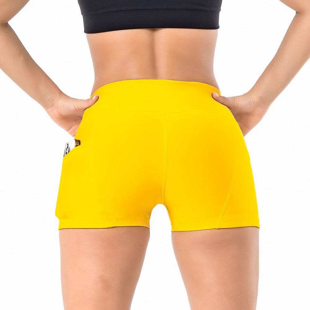 SHORT BOLSILLO CHROMAFLEX UNICOLOR-MOSTAZA