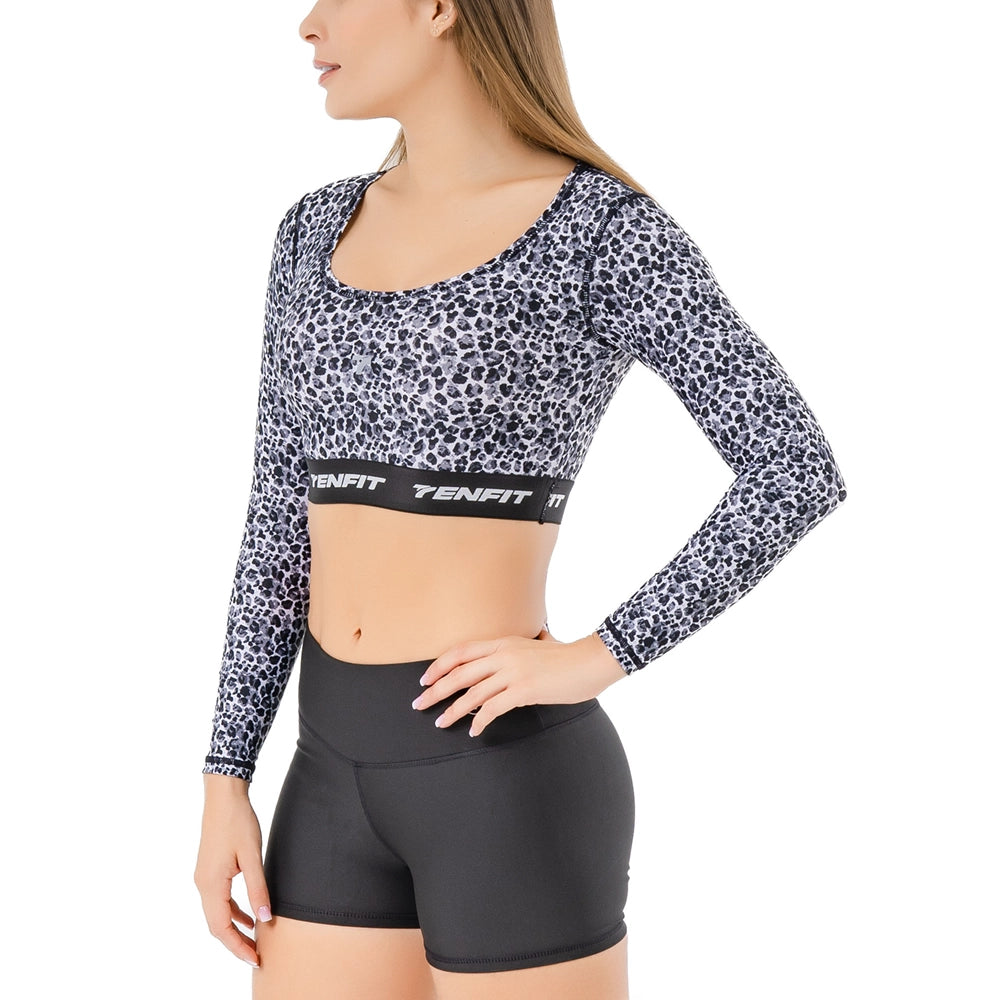 BUZO TOP LUXOR - GRAY ANIMAL PRINT