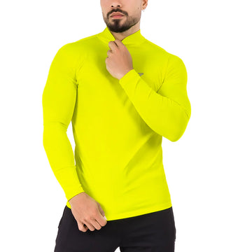 Buzo Manga Larga para running de Hombre Rolling - Amarillo Neón