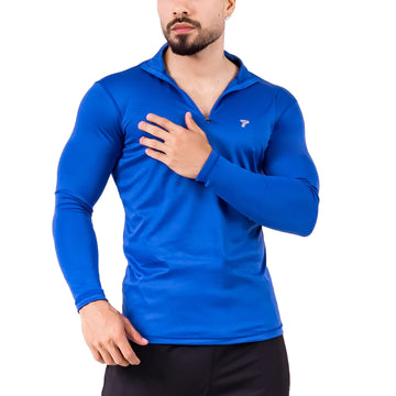 Buzo Manga Larga para running de Hombre Rolling - Azul Rey