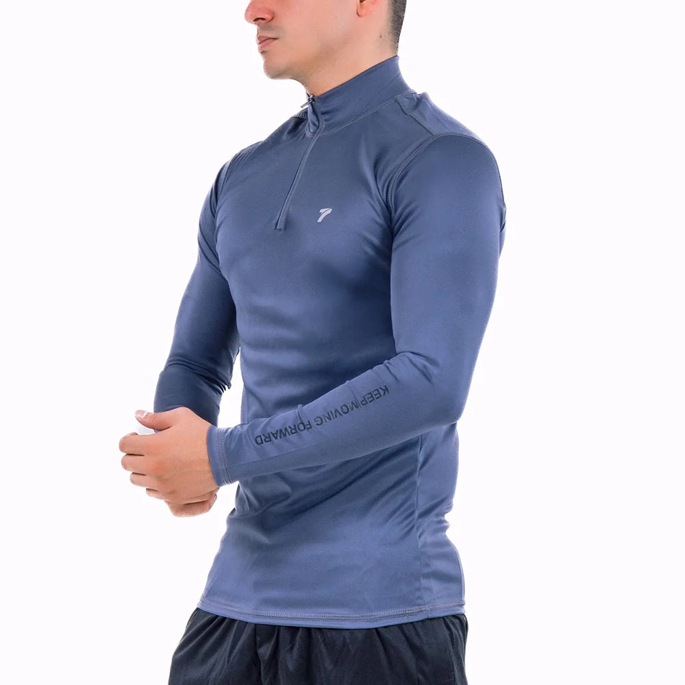Buzo Manga Larga para running de Hombre Rolling - Gris Oscuro