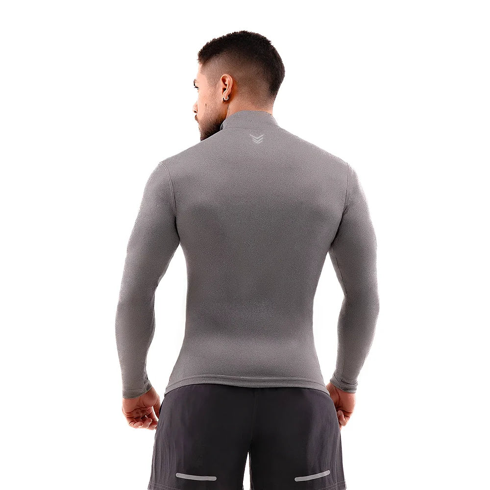 Buzo Manga Larga para running de Hombre Rolling - Gris Jaspe