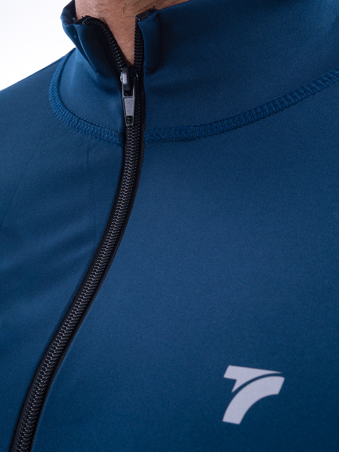 Buzo Manga Larga para running de Hombre Rolling Pro - Azul Petroleo