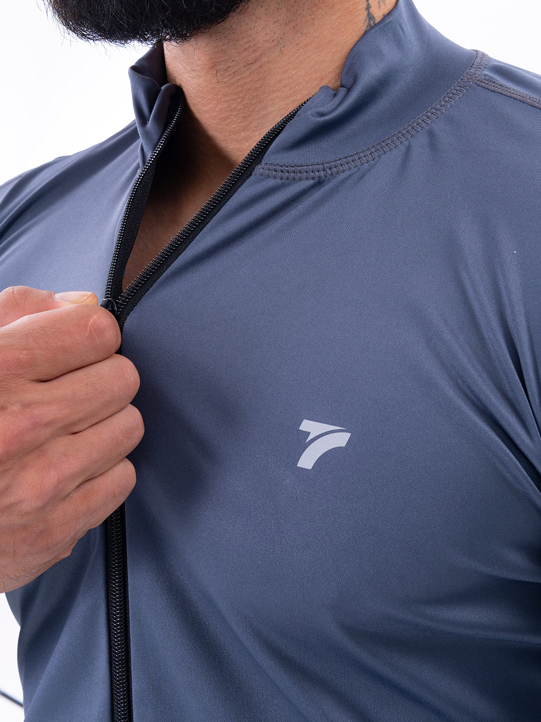 Buzo Manga Larga para running de Hombre Rolling Pro - Gris Oscuro