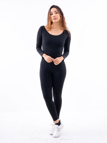 ENTERIZO MANGA LARGA STEEL- NEGRO