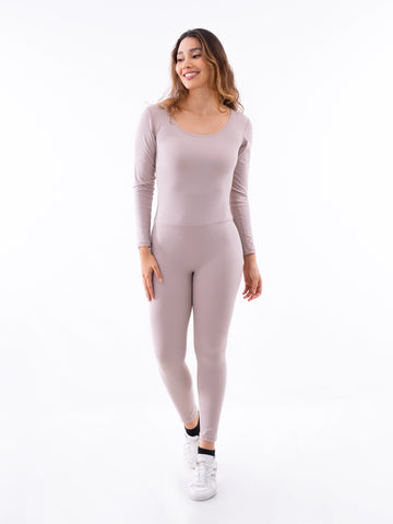 ENTERIZO MANGA LARGA STEEL- ROSA VINTAGE CLARO