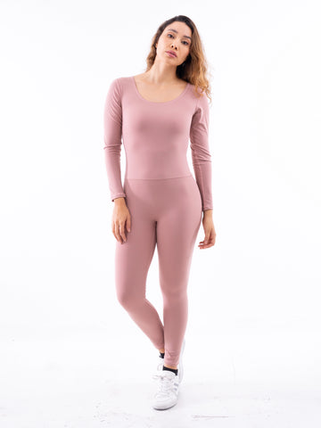 ENTERIZO MANGA LARGA STEEL- ROSA VINTAGE