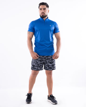 BUZO ROLLING MANGA CORTA HOMBRE -AZUL REY
