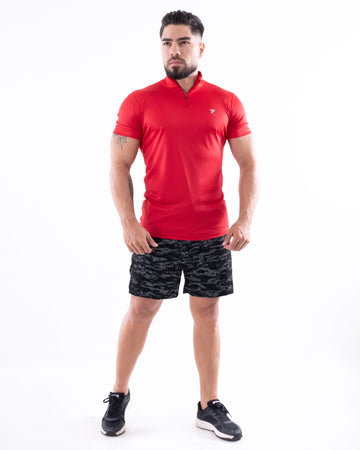 BUZO ROLLING MANGA CORTA HOMBRE - ROJO