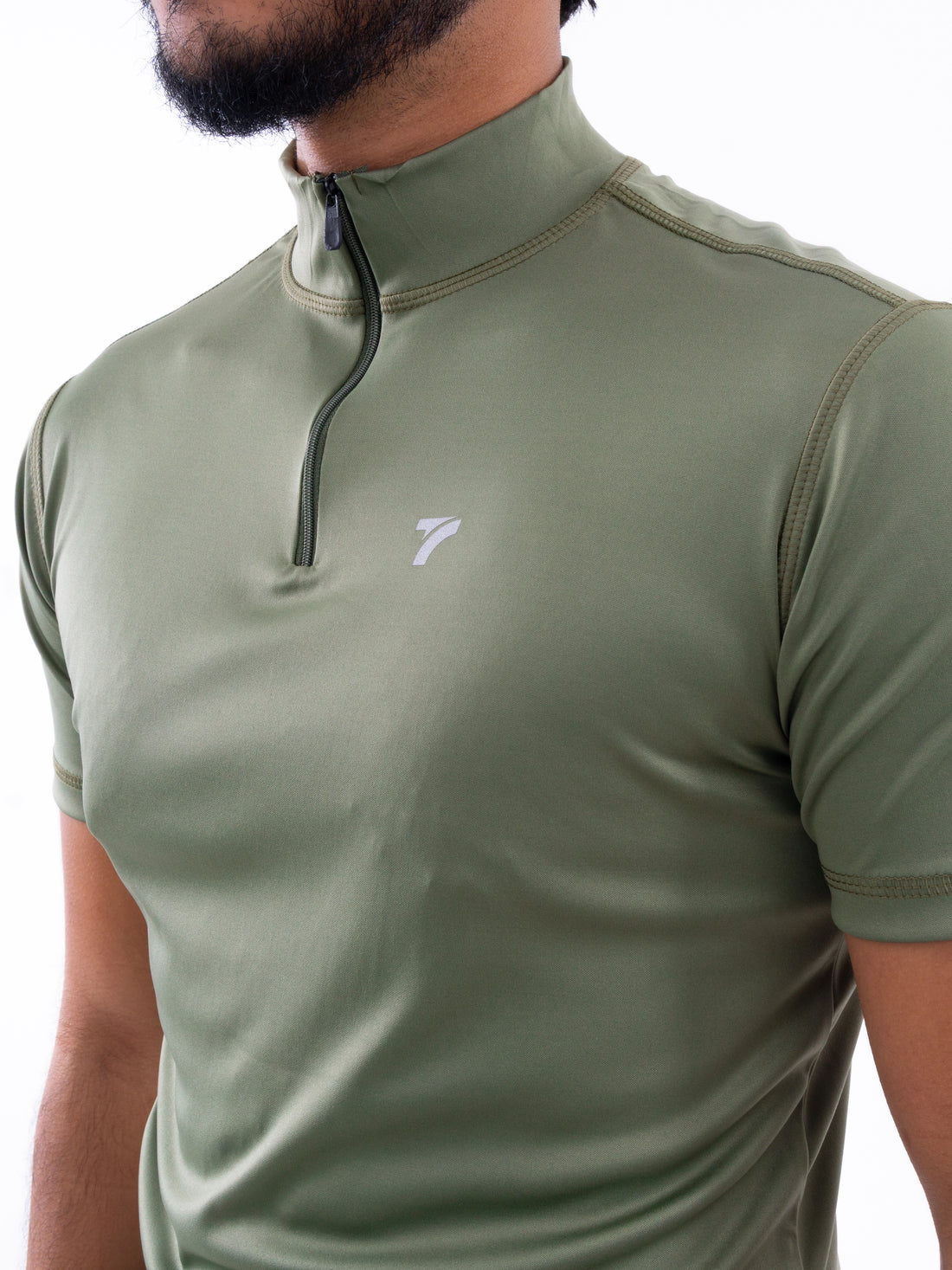 BUZO ROLLING MANGA CORTA HOMBRE - VERDE MILITAR