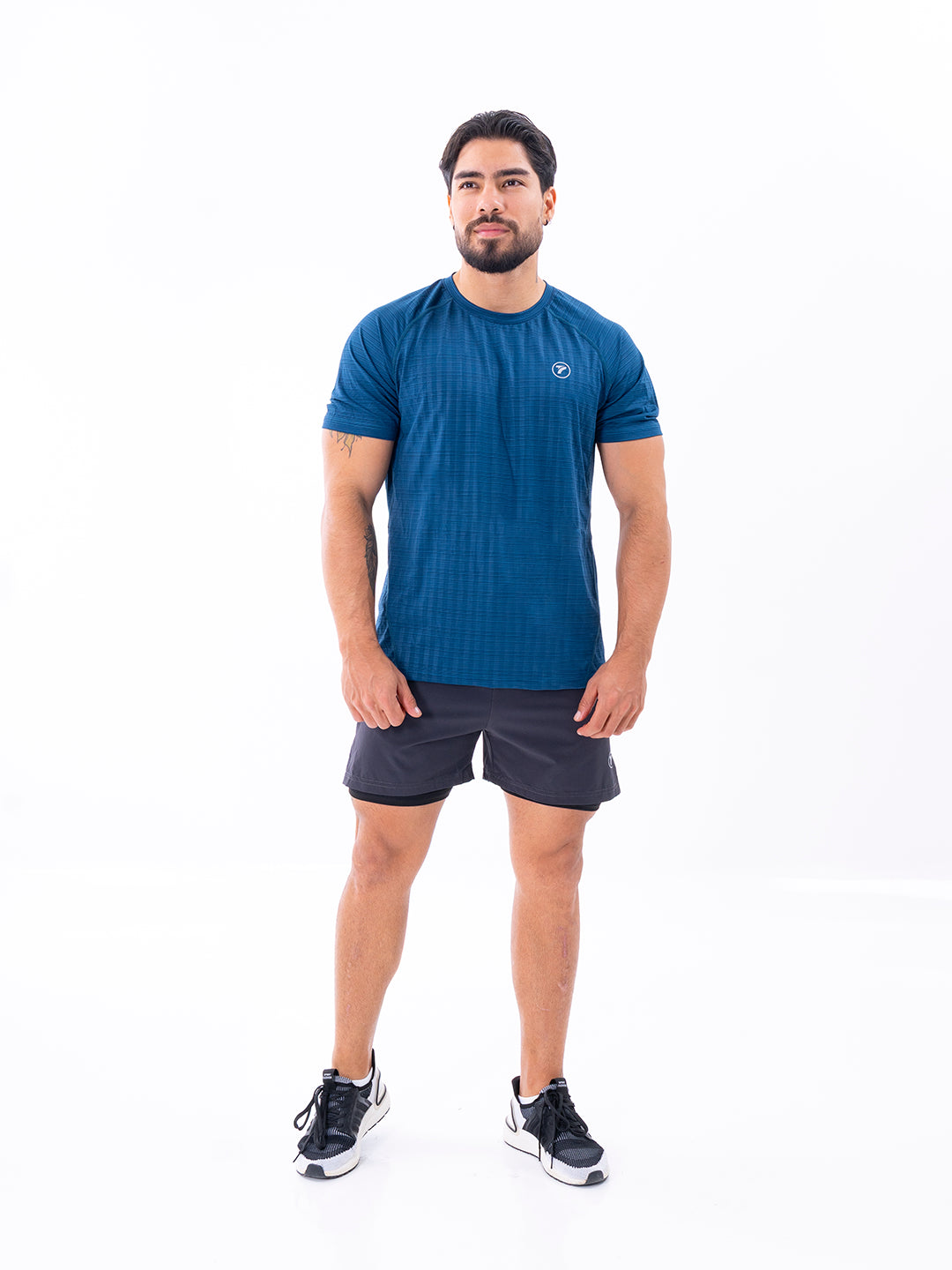 CAMISETA QUICK DRY M5 AZUL PETROLEO