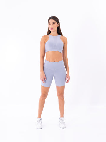 TOP STYLISH UNICOLOR - GRIS CLARO