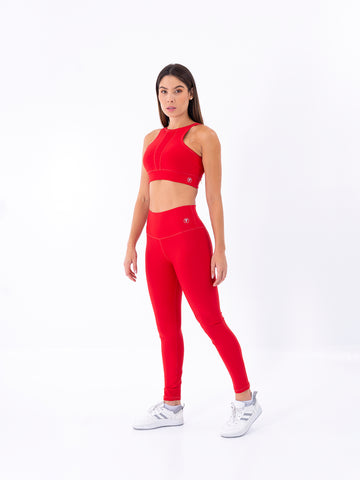 TOP STYLISH UNICOLOR - ROJO