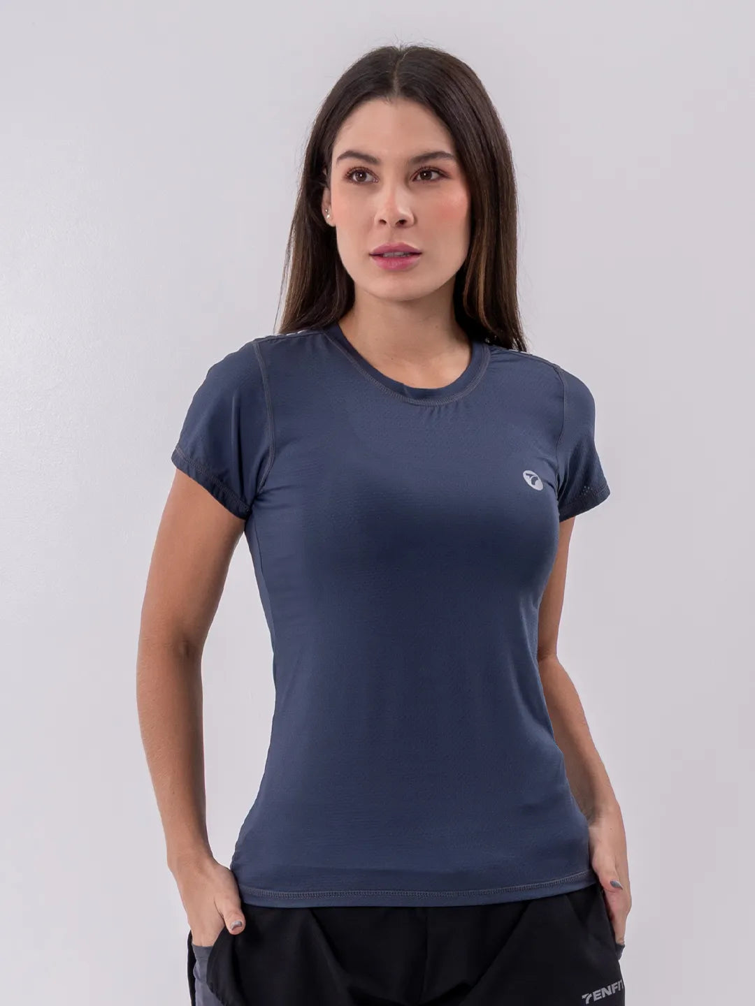 CAMISETA QUICK DRY DAMA - AZUL TURQUI