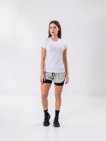 CAMISETA QUICK DRY DAMA - BLANCO