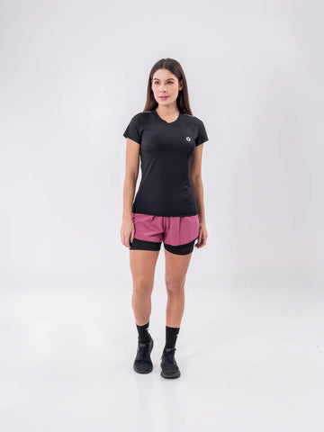 CAMISETA QUICK DRY DAMA - NEGRO