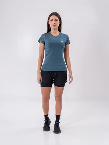 CAMISETA QUICK DRY DAMA - VERDE ESMERALDA