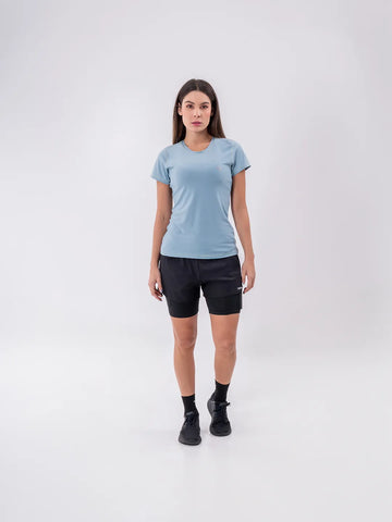 CAMISETA QUICK DRY DAMA - VERDE MENTA OSCURO
